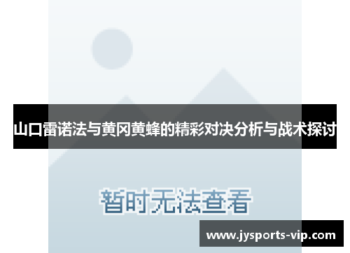 山口雷诺法与黄冈黄蜂的精彩对决分析与战术探讨